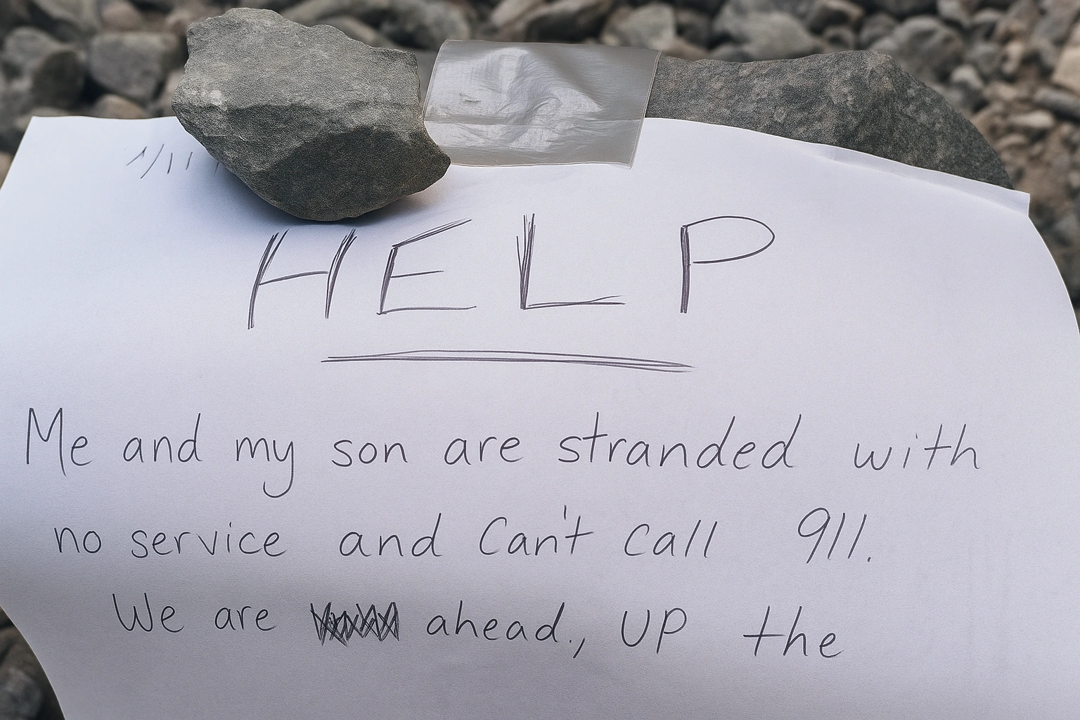 Mother and Son Found Safe in California Forest After Leaving Handwritten Rescue Notes.